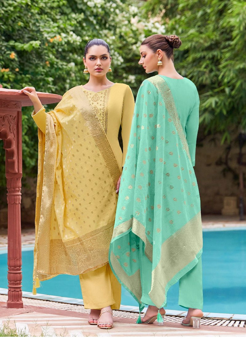 Golden Touch Edition-3 Cotton Designer Suits Catalog